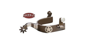 PFR259028 Men's Showman ® Brown steel spur with 1" band and 2.25" shank