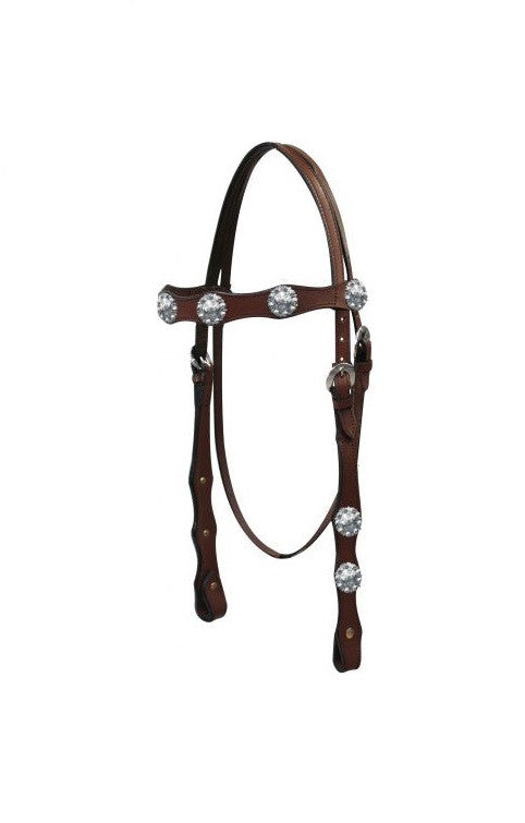PFR3866 Economy Style Headstall Brown