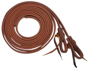 PFR7403 Showman™ 5/8" X 8' long oiled harness leather split reins