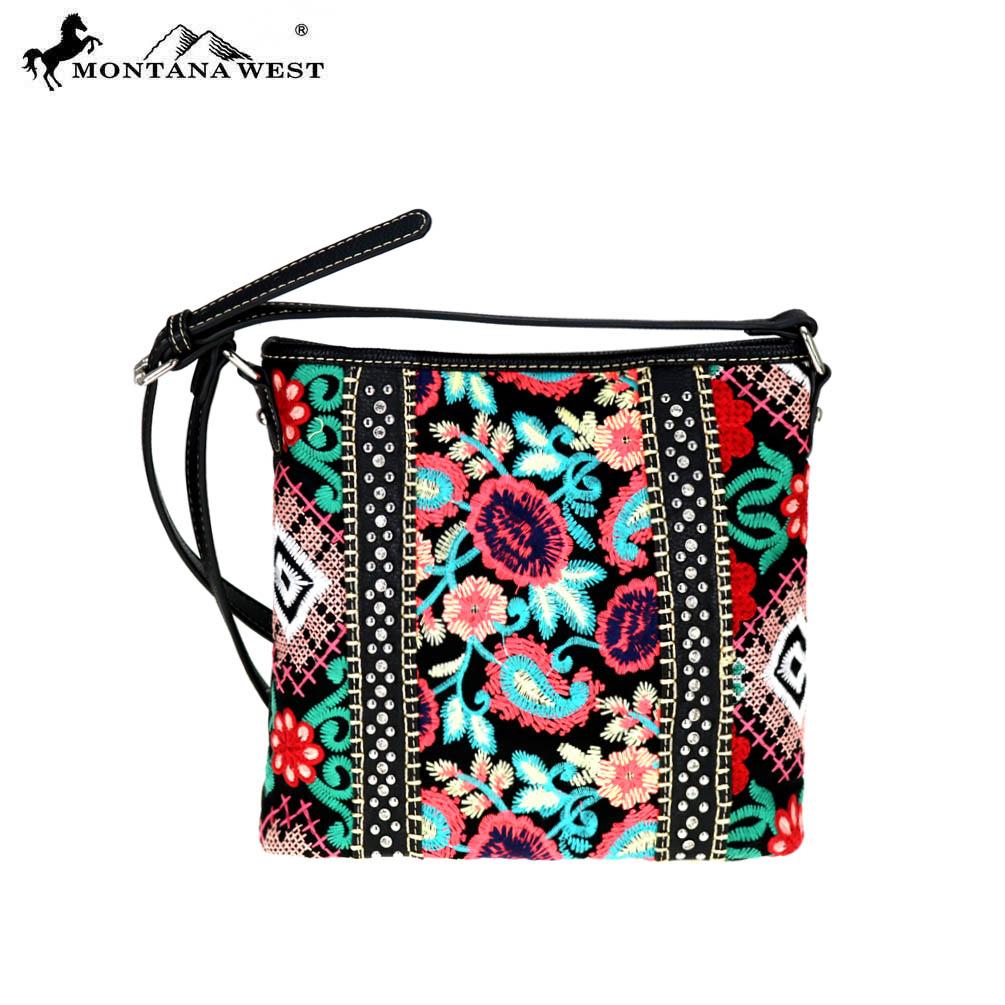 MW714-8360 Montana West Embroidered Collection Cross body