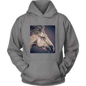 Gray Horse Unisex Hoodie