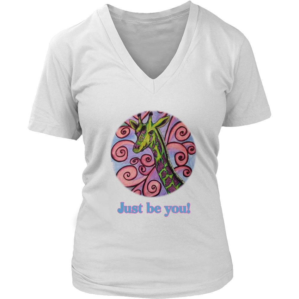 "Just be you" District Women's V-Neck