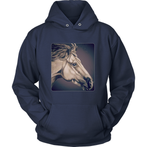 Gray Horse Unisex Hoodie