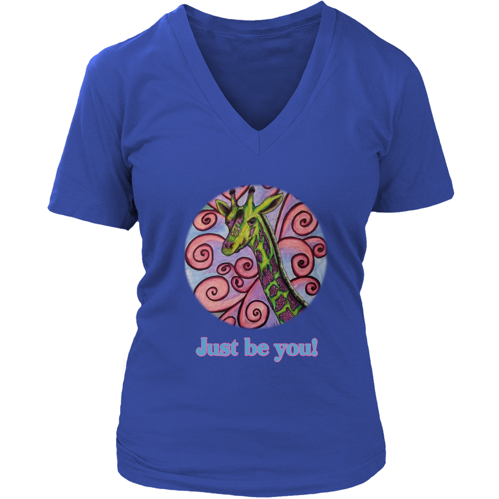 "Just be you" District Women's V-Neck