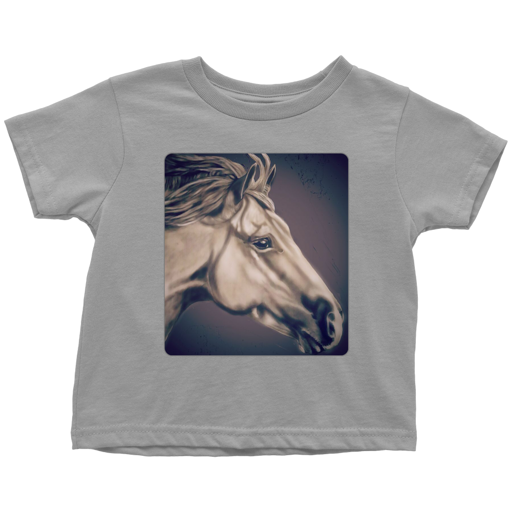 Gray Horse Toddler T-Shirt